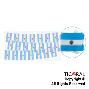 BANDERIN ARGENTINA TELA 14X21 CM (10 BANDERINES) x 1